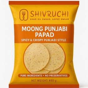 Shivruchi Moong Punjabi Papad – Spicy & Crispy Punjabi Style Shivruchi Moong Punjabi Papad – Spicy & Crispy Punjabi Style